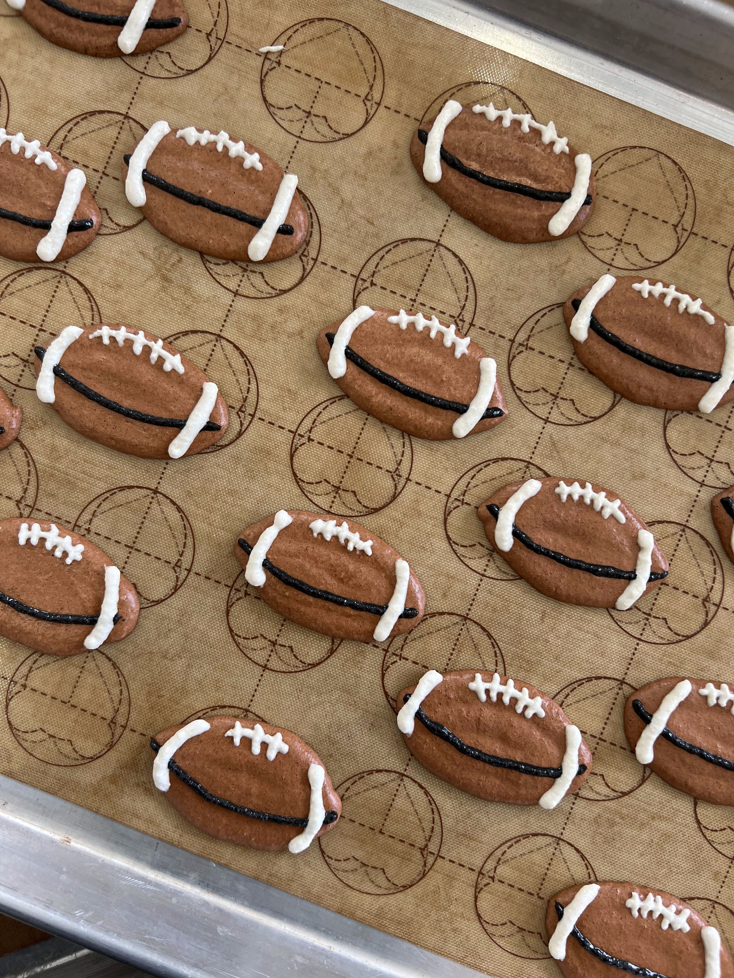 Football Macaron Fancy Flavors Football Macaron Fancy Flavors